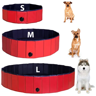 lionto piscine pliable animaux extérieur en PVC antidérapant et robuste