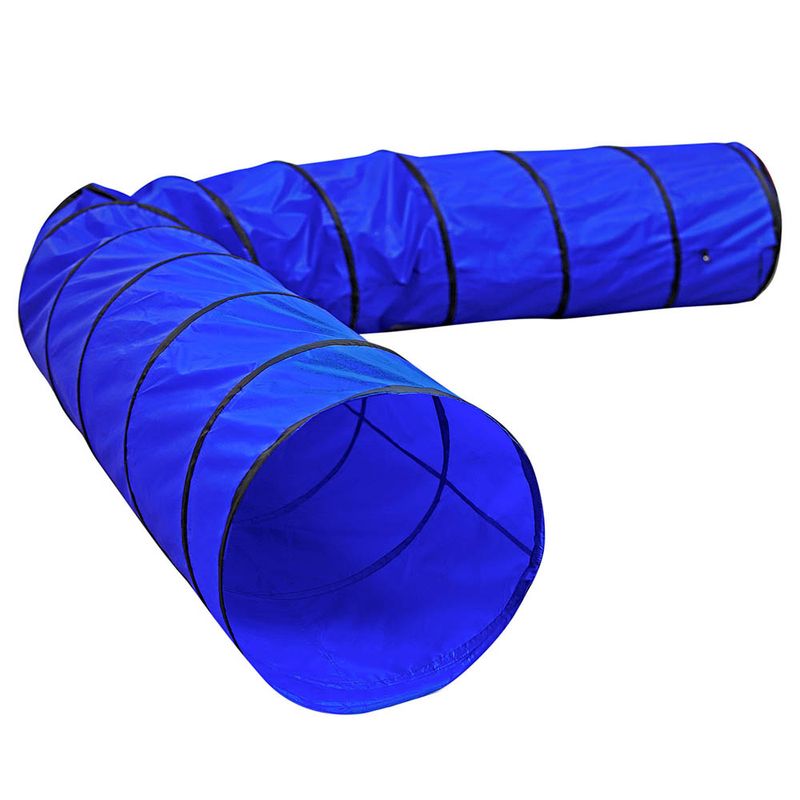 lionto tunnel de jeu pour chien, tunnel agility pliable avec piquets