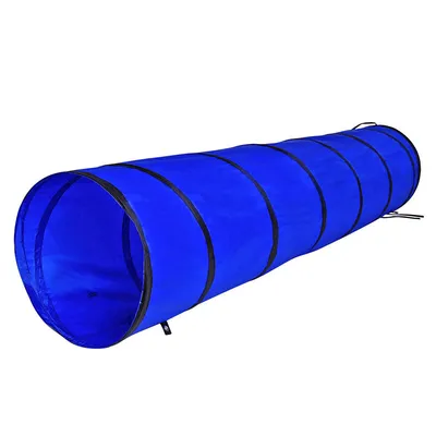 lionto tunnel de jeu pour chien, tunnel agility pliable avec piquets lionto tunnel de jeu pour chien, tunnel agility pliable avec piquets