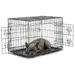 lionto faltbare Hundetransportbox aus Metall mit herausnehmbarer Bodenwanne
