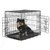 lionto cage de transport pour chien pliable avec bac amovible sécurisé