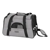 lionto sac de transport pliable pour chien avec coussin et filets aérés