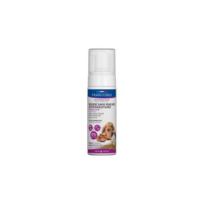 Mousse sans rinçage antiparasitaire au dimethicone pour rongeur 150ML