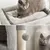 lionto arbre à chat avec niche, 2 balles et corde sisal robuste