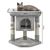 lionto arbre à chat avec niche, 2 balles et corde sisal robuste