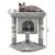 lionto arbre à chat avec niche, 2 balles et corde sisal robuste