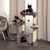 lionto arbre à chat avec balle en peluche & niche douillette