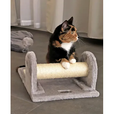 lionto arbre à chat avec poteau à griffer, planche et balle en peluche lionto arbre à chat avec poteau à griffer, planche et balle en peluche