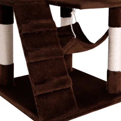 lionto Kratzbaum 133 cm mit Hängematte, Tunnel und Sisalstämmen