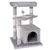 lionto arbre à chat avec 2 balles, niche, lit et poteaux en sisal