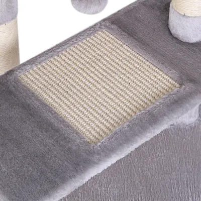 lionto Kratzbaum 75 cm mit Höhle, Bett, 2 Spielbällen und Sisal lionto Kratzbaum 75 cm mit Höhle, Bett, 2 Spielbällen und Sisal