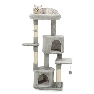 lionto arbre à chat avec niches, plateformes, jouets et sisal robuste lionto arbre à chat avec niches, plateformes, jouets et sisal robuste