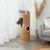 lionto tour à griffer en jute avec balle de jeu et rebord en peluche