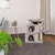 lionto arbre à chat avec 2 niches, lit, hamac et balle suspendue