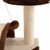 lionto arbre à chat compact avec arc à griffer et balle en peluche