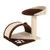 lionto arbre à chat compact avec arc à griffer et balle en peluche