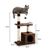 lionto arbre à chat avec niche, plateformes et balle en peluche