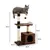 lionto arbre à chat avec niche, plateformes et balle en peluche