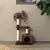 lionto arbre à chat avec niche, plateformes et balle en peluche