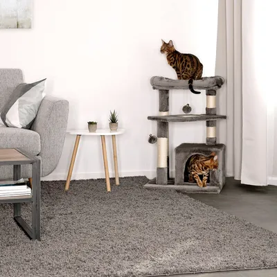 lionto Kratzbaum 75 cm mit Höhle, Bett, 2 Spielbällen und Sisal lionto Kratzbaum 75 cm mit Höhle, Bett, 2 Spielbällen und Sisal