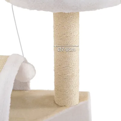 lionto kompakter Kratzbaum 43 cm mit Kratzbogen und Plüschball lionto kompakter Kratzbaum 43 cm mit Kratzbogen und Plüschball