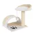 lionto arbre à chat compact avec arc à griffer et balle en peluche