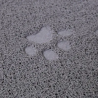 lionto tapis litière chat en PVC antidérapant doux et facile à nettoyer