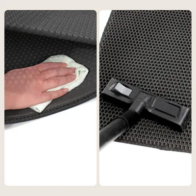 lionto tapis litière chat antidérapant en nid d’abeille facile à nettoyer