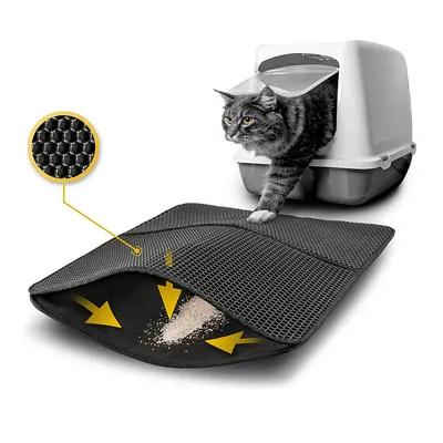 lionto tapis litière chat antidérapant en nid d’abeille facile à nettoyer lionto tapis litière chat antidérapant en nid d’abeille facile à nettoyer