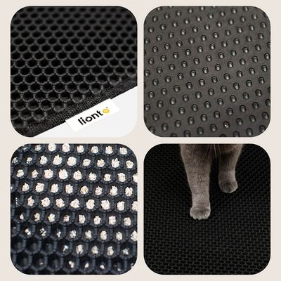 lionto Katzenstreumatte mit Wabenstruktur rutschfest und leicht zu reinigen