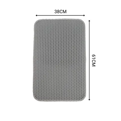 lionto tapis litière chat antidérapant en nid d’abeille facile à nettoyer