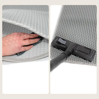 lionto tapis litière chat antidérapant en nid d’abeille facile à nettoyer