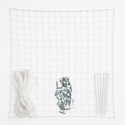 lionto transparentes Katzenschutznetz aus Nylon, flexibel anpassbar