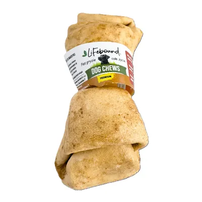 Lifebound Os à mâcher en cuir de veau, lot de 10, 10 cm