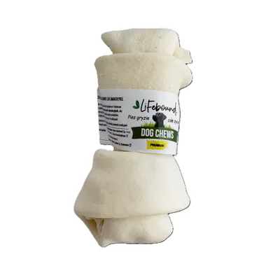 Lifebound Os à mâcher en cuir de veau, lot de 10, 10 cm