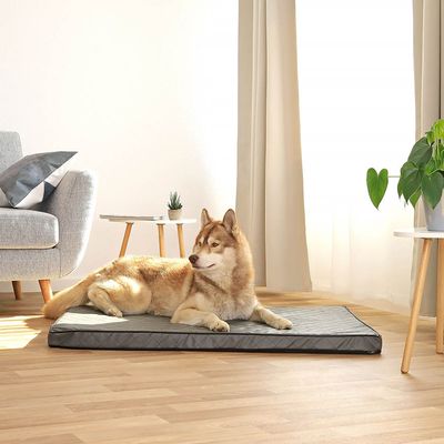 lionto matelas orthopédique pour chien avec housse amovible