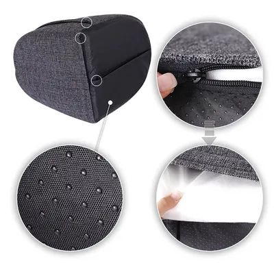 lionto niche pour chat en tissu chiné avec coussin réversible lavable