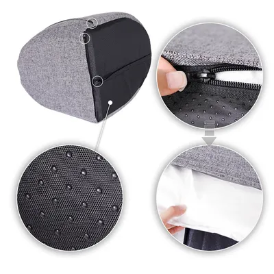 lionto niche pour chat en tissu chiné avec coussin réversible lavable