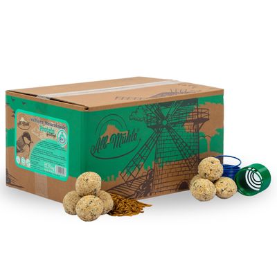Lyra Pet® Boulettes de mésanges du moulin d'Alb Protéine + distributeur