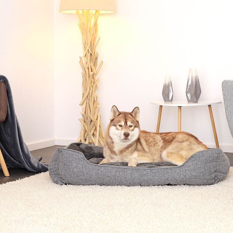 lionto coussin pour chien avec housse lavable et entrée confortable