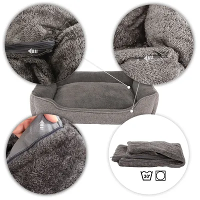 lionto coussin pour chien avec housse lavable et entrée confortable lionto coussin pour chien avec housse lavable et entrée confortable