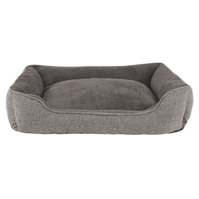 lionto coussin pour chien avec housse lavable et entrée confortable 110 x 80 x 17 cm, Gris