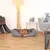 lionto Hundebett mit abnehmbarem Bezug, 90x75 cm, grau