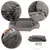 lionto Hundebett mit abnehmbarem Bezug, 90x75 cm, grau