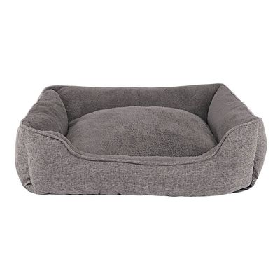 lionto coussin pour chien avec housse lavable et entrée confortable 75 x 60 x 17 cm, Gris