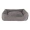 lionto coussin pour chien avec housse lavable et entrée confortable 75 x 60 x 17 cm, Gris