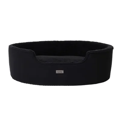 lionto panier pour chien en peluche avec coussin réversible lavable