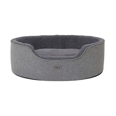 lionto panier pour chien en peluche avec coussin réversible lavable