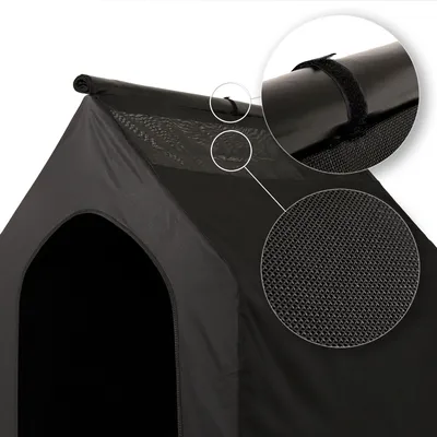 lionto lit pour chien extérieur surélevé avec toit, tissu Oxford résistant lionto lit pour chien extérieur surélevé avec toit, tissu Oxford résistant