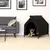 lionto lit pour chien extérieur surélevé avec toit, tissu Oxford résistant lionto lit pour chien extérieur surélevé avec toit, tissu Oxford résistant